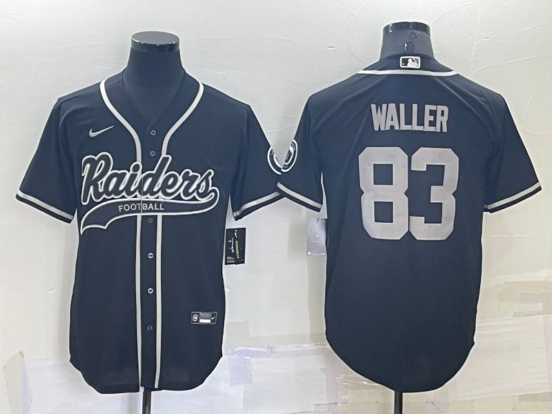 Men Oakland Raiders #83 Waller Black 2022 Nike Co branded NFL Jersey->oakland raiders->NFL Jersey